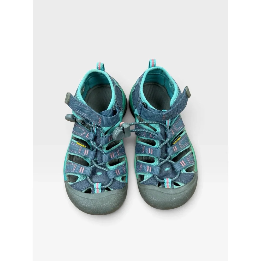KEEN Newport H2 Kids Size 12 Teal Blue Pink Water Hiking Sport Sandals Washable